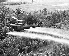Spraying Agent Orange in Mekong Delta near Can Tho, 1969