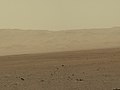 位于“好奇号”火星车以北18公里处的盖尔撞击坑边缘（2012年8月9日）。
