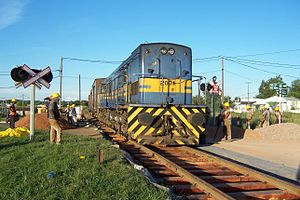 Freight train in Uruguay