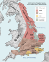 Image 11Kingdoms and tribes in Britain, c. AD 600 (from History of England)