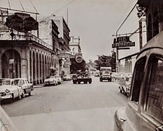 Cuban army vehicle immediately after the attack at Presidential Palace, 13 March 1957