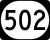 Kentucky Route 502 marker