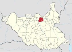 Location in South Sudan