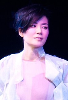 picture of Faye Wong at a concert in Hong Kong