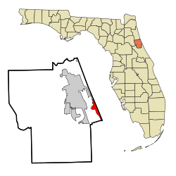 Location in Flagler County and the state of Florida