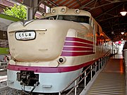 Solitary rail car under roof cover