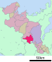 龟冈市在京都府的位置