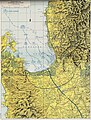 Map Lingayen landing 1945