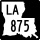 Louisiana Highway 875 marker