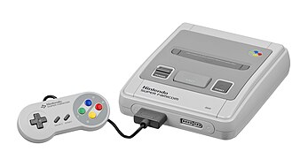 The Nintendo Super Famicom console