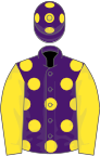 Purple, yellow spots and sleeves