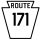 Pennsylvania Route 171 marker