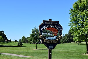 The golf course inside Peninsula State Park is within Ephraim village limits