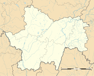 塞耶河畔萨维尼在索恩-卢瓦尔省的位置