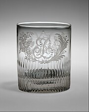 clear cup with engraving