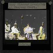 "Mary Slessor Presiding at Okoyong Court, Calabar", late 19th century