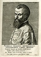 Andreas Vesalius (1514–1564). Known as the modern founder of human anatomy.