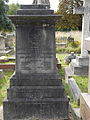 Gore's burial, Brompton Cemetery monument