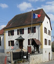 The town hall in Bruebach