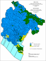 Religious structure of Montenegro by settlements 1862