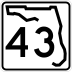 State Road 43 marker