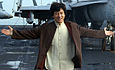 Jackie Chan onboard the USS Kittyhawk