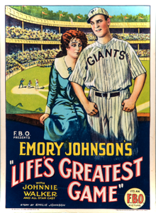 Poster showing Gertrude Olmstead next to Johnnie Walker
