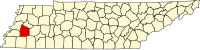 田纳西州海伍德县地图