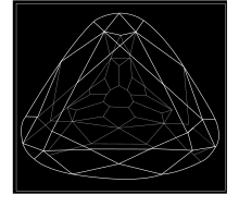 Drawing resolve into a rounded pyramidal shape.