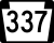 Pennsylvania Route 337 marker