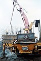 A Putzmeister concrete pump in Germany in 1985