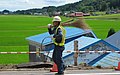 Road maintenance worker in Hokkaido Japan (2012)