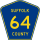 County Route 64 marker