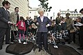 Barbara Windsor, actress, with local residents plants the last of 53 trees[16] to be added to Weymouth Street in 2010.