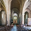 Nave of the St Pierre abbey church.