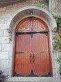 The side door of the church