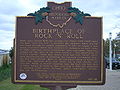 Image 14Sign commemorating the role of Alan Freed and Cleveland, Ohio, in the origins of rock and roll (from Rock and roll)