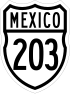 Federal Highway 203 shield