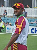 Picture of Smith wearing a West Indies training jersey