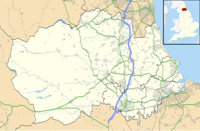 Location map County Durham