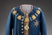 The epistle mocks noble orders with their stars and finery, as seen here on King Fredrik I's coat with the Order of the Seraphim
