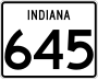 State Road 645 marker