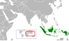 Location map for Indonesia and Qatar.