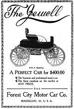 1906 Jewell 8-hp high-wheeler advertisement
