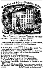 New York Hygeio-Therapeutic College, 1857