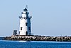 A photograph of the Saybrook Breakwater Light