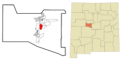 Location of Tome-Adelino, New Mexico