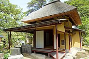 A "rustic" style tea pavilion (chashitsu), similar to a thatched cottage, Kanazawa