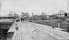 由栈桥向北视角，原水雷营一带，约1901年