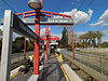 The platform at 103rd Street/Watts Towers station